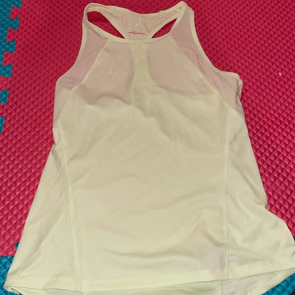 Yellow spyder active tank top